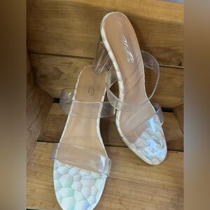 Transparent Heeled Sandals